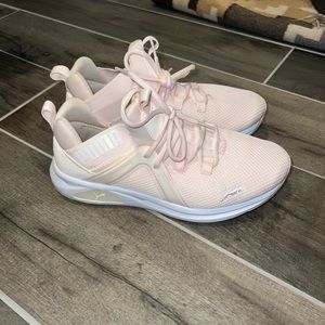 Light pink puma sneakers